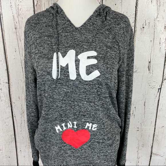 1X maternity lightweight sweatshirt me mini me cute bump show off - Picture 4 of 11